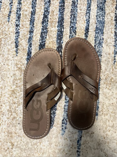 Ugg flip flops brown suede - ugg,